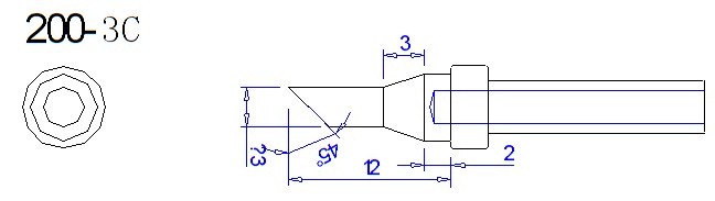 Quick Soldering Tips 5 200-3C soldering tip