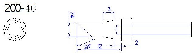 Quick Soldering Tips 6 200-4C soldering tip